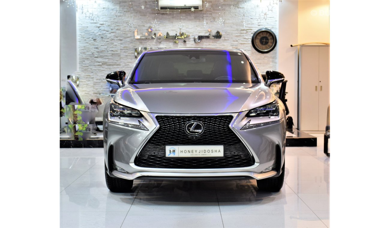 Lexus NX200t LOW MILEAGE! EXCELLENT DEAL for our Lexus NX 200t F-Sport 2017 Model!! in Silver Color! GCC Specs