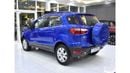Ford EcoSport EXCELLENT DEAL for our Ford EcoSport ( 2017 Model ) in Blue Color GCC Specs