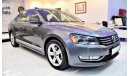 Volkswagen Passat ONLY 63000KM! AMAZING 2015 Model!! in Grey Color! GCC Specs