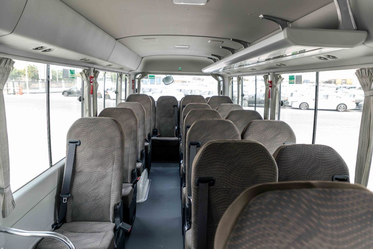 Toyota Coaster 2.8L - 22 Seater - White Inside Grey | Export Only