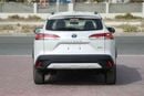 تويوتا كورولا كروس 2025 TOYOTA COROLLA CROSS MID 1.8 Hybrid - PLATINUM WHITE PEARL inside RED | Export Only