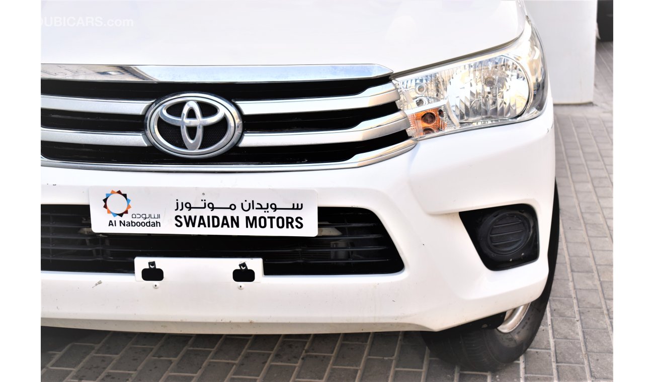 Toyota Hilux AED 1370 PM | 0% DP | 2.7L 4WD GCC WARRANTY