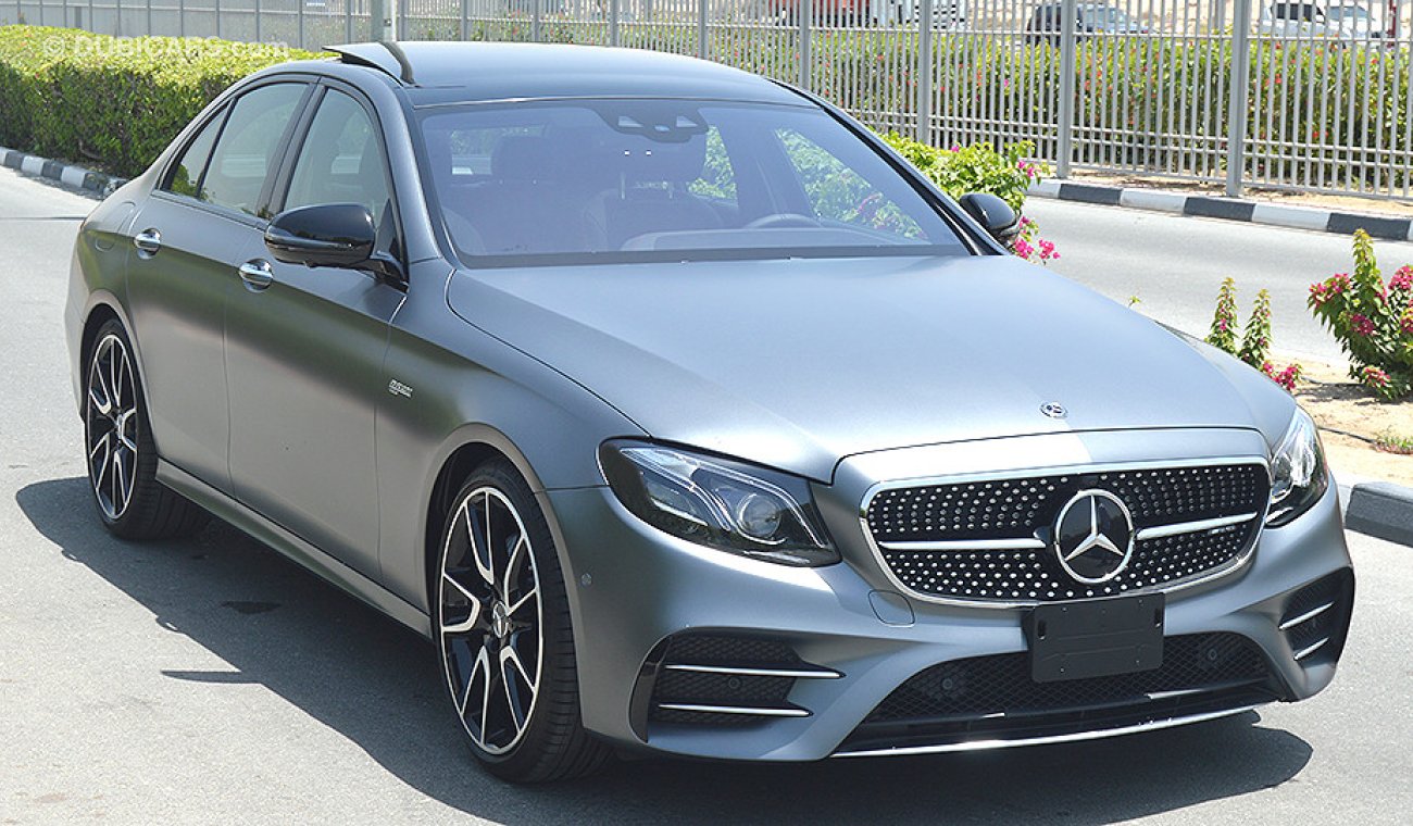 Mercedes-Benz E 43 AMG 2018, 3.0L V6-Biturbo GCC, 0km with 2 Year Unlimited Mileage Warranty