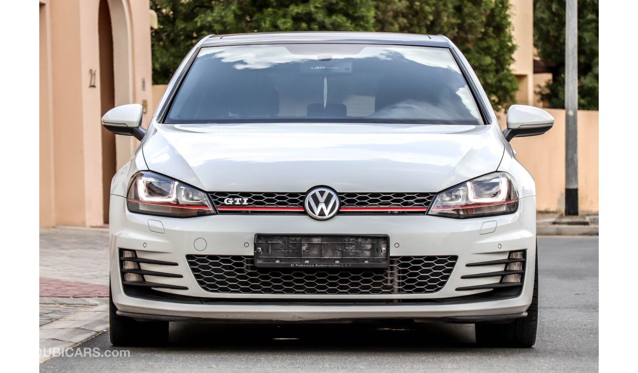 فولكس واجن جولف GTI (Full option) 2016 ( SUMMER OFFER) GCC under Warranty with Zero Down-Payment.