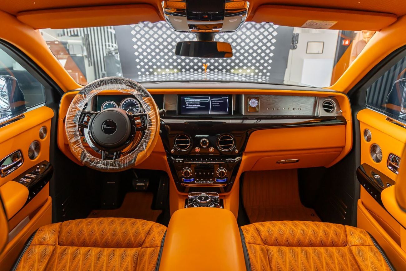 رولز رويس فانتوم | Original Mansory with Certificate | Bespoke Orange Interior | European Specs