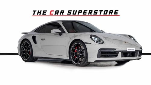 Porsche 911 Turbo 3.8L (580 HP) Coupe GCC-Al Nabooda Warranty-Sports Chrono-Active Sports Exhaust-Extended Leath