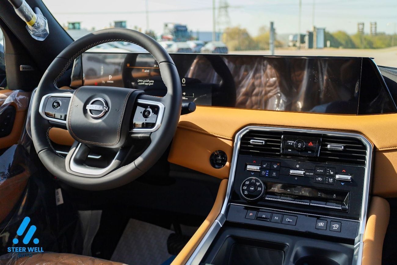 Nissan Patrol LE Platinum 3.5L V6 | Luxury | 9-Speed AT | 8-Seater Luxury SUV | Tan Interior | Export Only