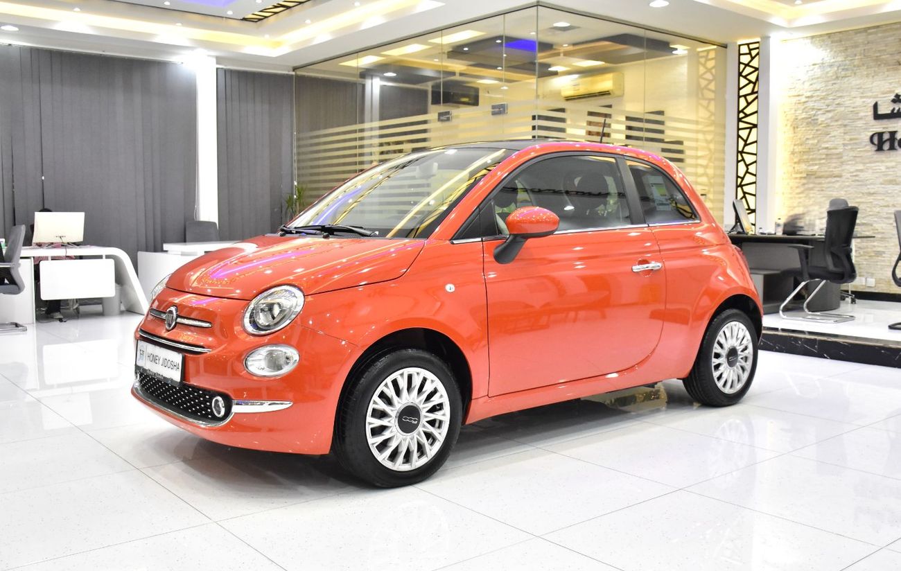 Fiat 500 EXCELLENT DEAL for our Fiat 500 Dolcevita ( 2024 Model ) in Orange Color GCC Specs