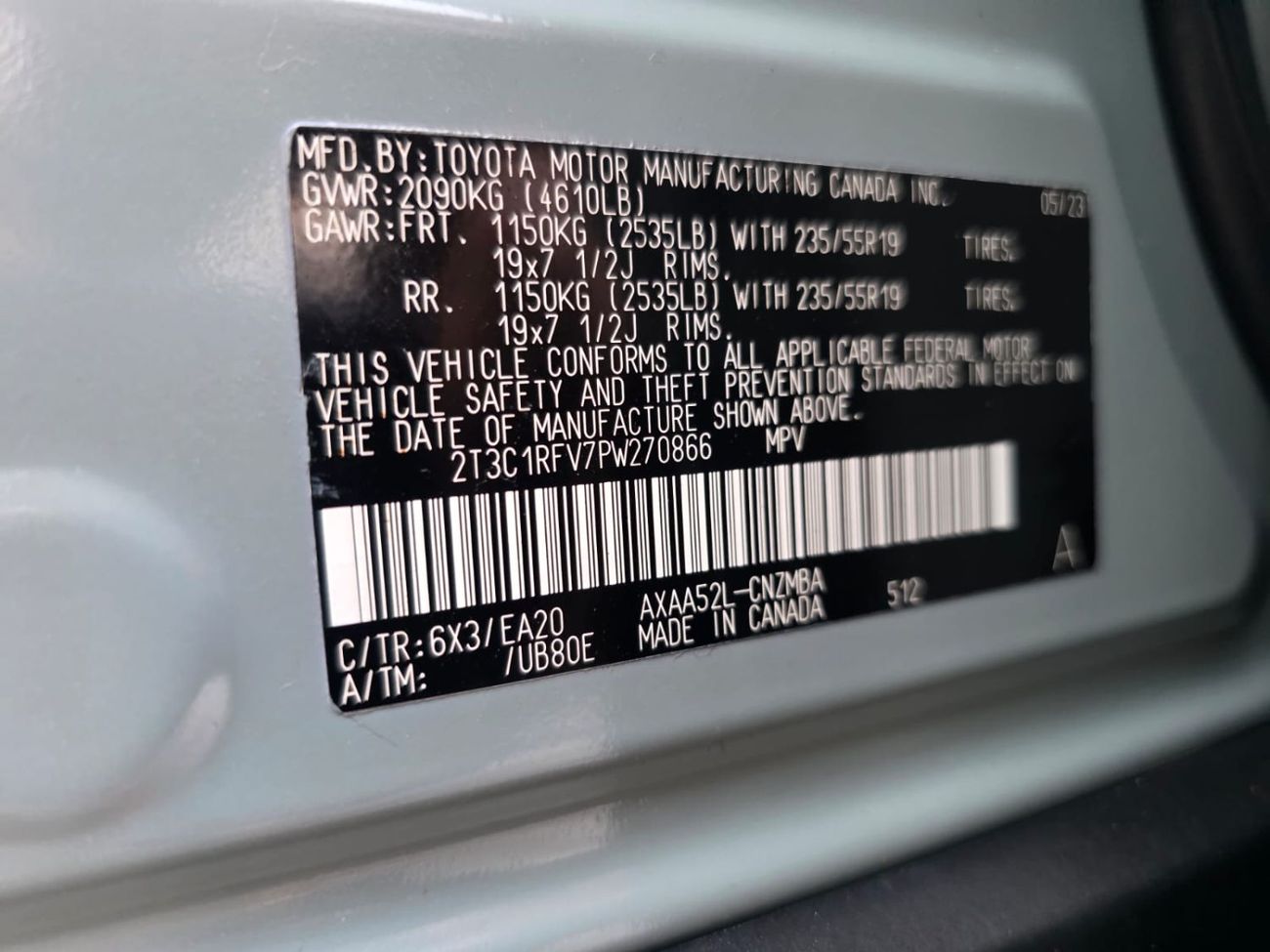 Toyota RAV4 2023 Model XLE Premium Sunroof , trunk automatic and original leather seats