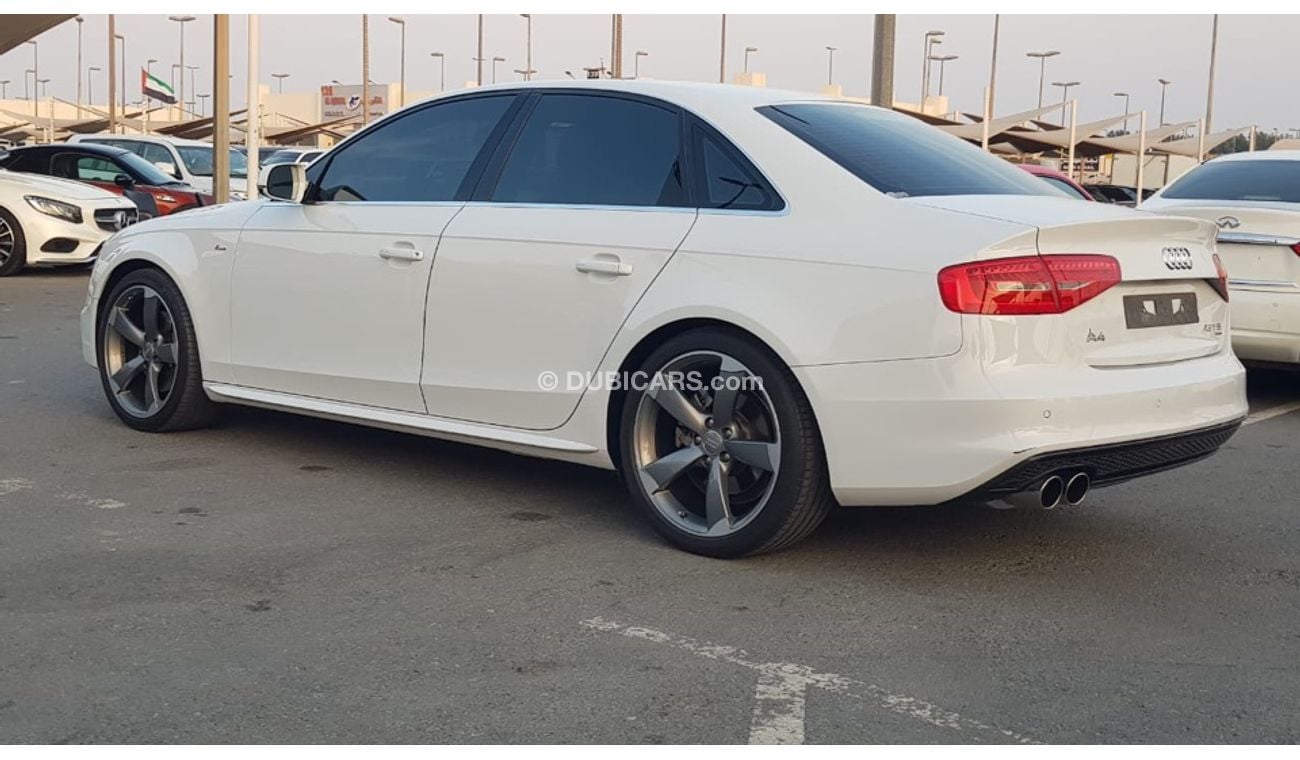 أودي A4 S-line موديل 2015 خليجي فل مواصفات حاله ممتازه من الداخل والخارج كراسي جلد ومثبت سرعه وتحكم كهربي كا