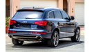 Audi Q7 3L Supercharged 2016 GCC under Warranty with Zero Down-Payment.