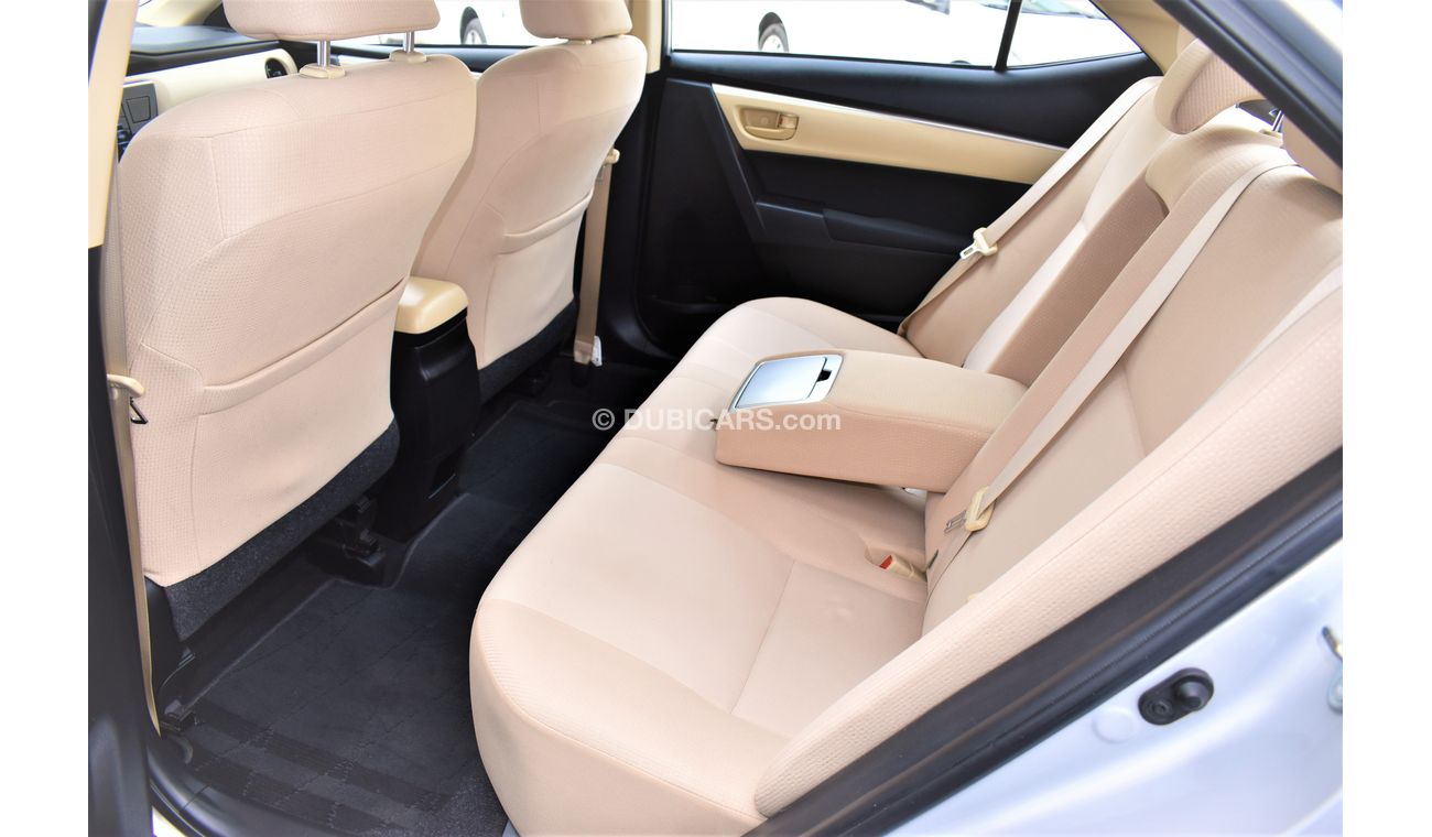 Toyota Corolla 1.6L SE 2018 GCC DEALER WARRANTY