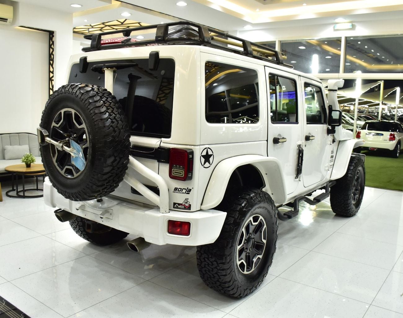 Jeep Wrangler EXCELLENT DEAL for our Jeep Wrangler Unlimited Sport ( 2014 Model ) in White Color GCC Specs