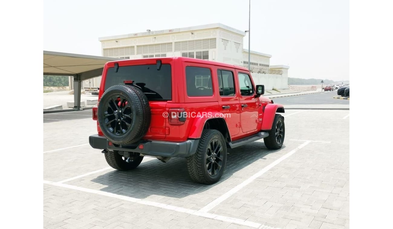 Jeep Wrangler Jeep Wrangler Sahara ( Hybrid ) - 2021 - Red