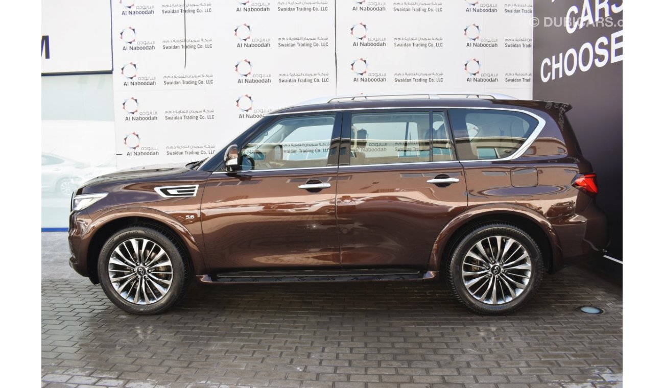 إنفينيتي QX80 AED 2399 PM | 5.6L LUXURY V8 4WD GCC DEALER WARRANTY