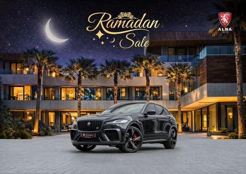 جاكوار F بيس F-Pace SVR | 5,875 P.M | 0% Downpayment | FULL AL TAYER HISTORY! | Ramadan Offer!