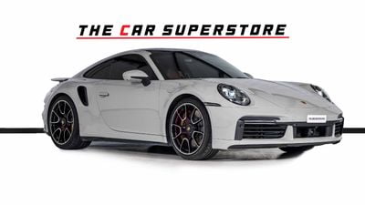 Porsche 911 Turbo 3.8L (580 HP) Coupe GCC-Al Nabooda Warranty-Sports Chrono-Active Sports Exhaust-Extended Leath