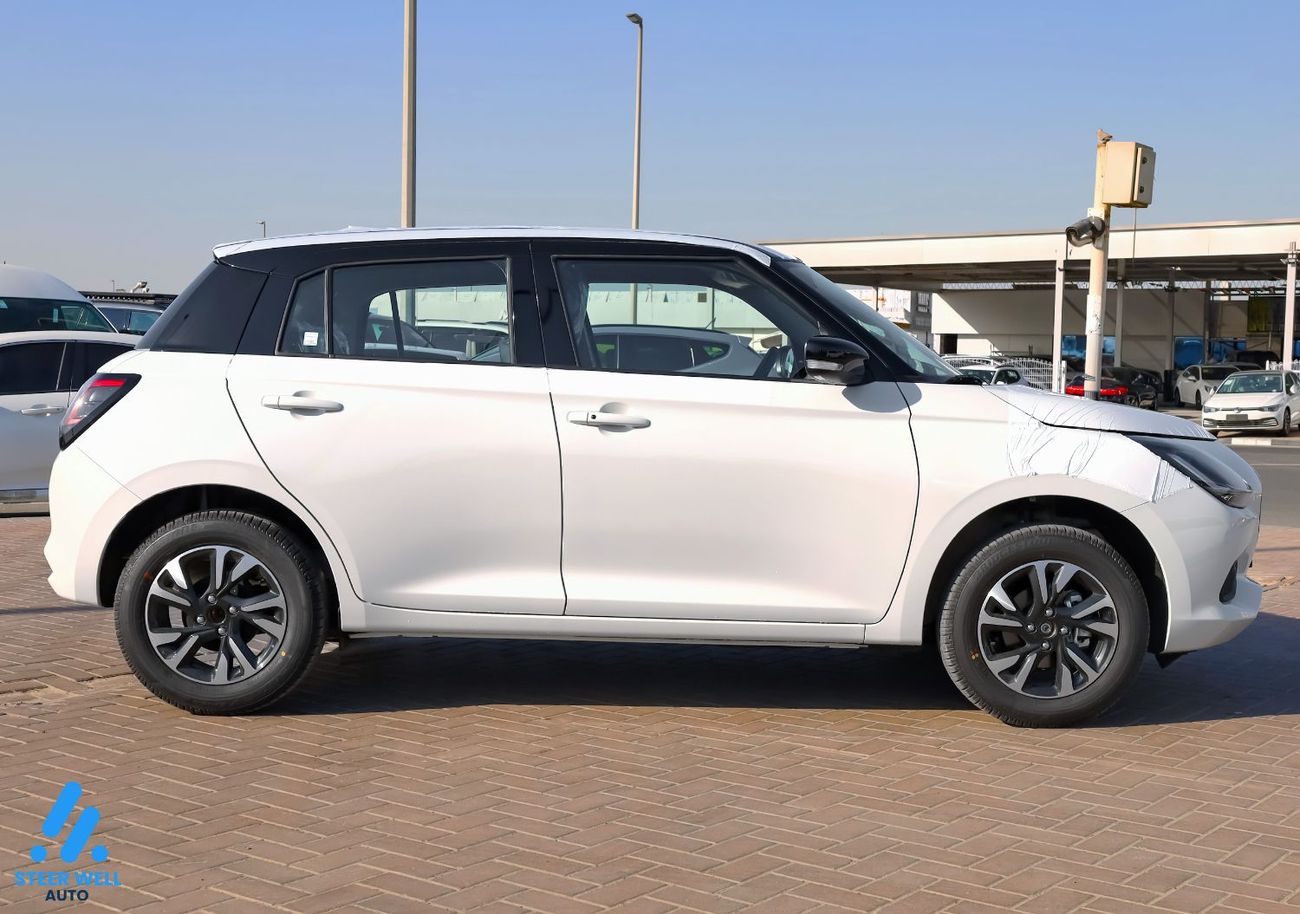 Suzuki Swift GLX 2026 – Dual-Tone White/Black, Keyless & Feature-Packed