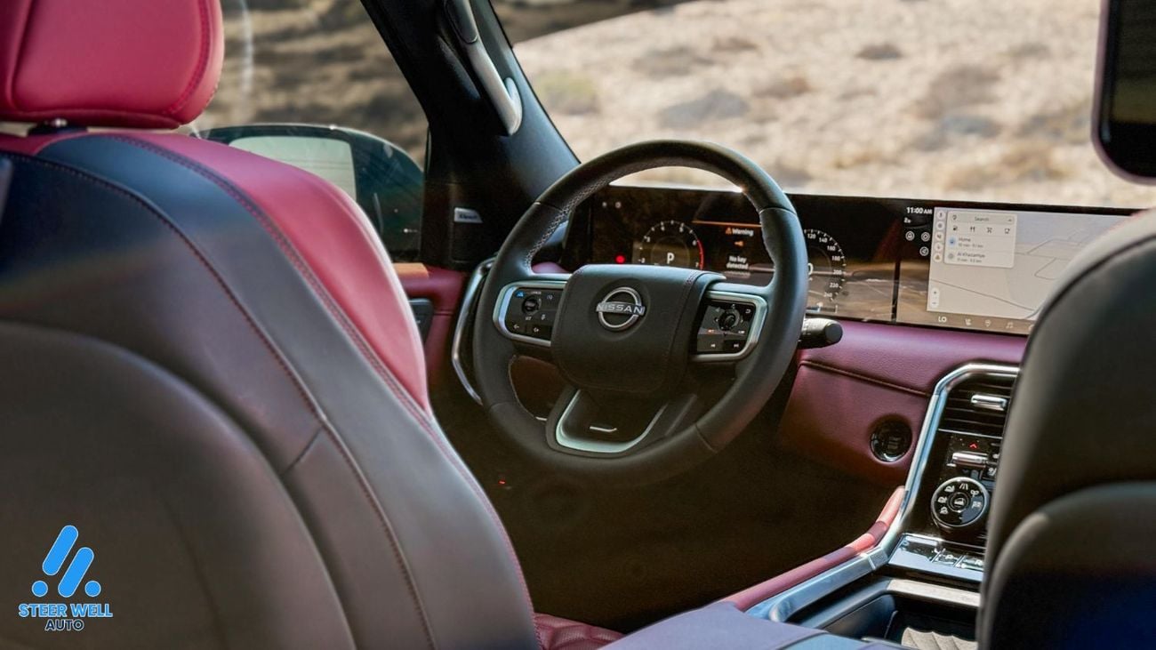 Nissan Patrol LE Titanium 3.5L LE Platinum 3.5 | White/Burgundy | Full Warranty | Luxury SUV