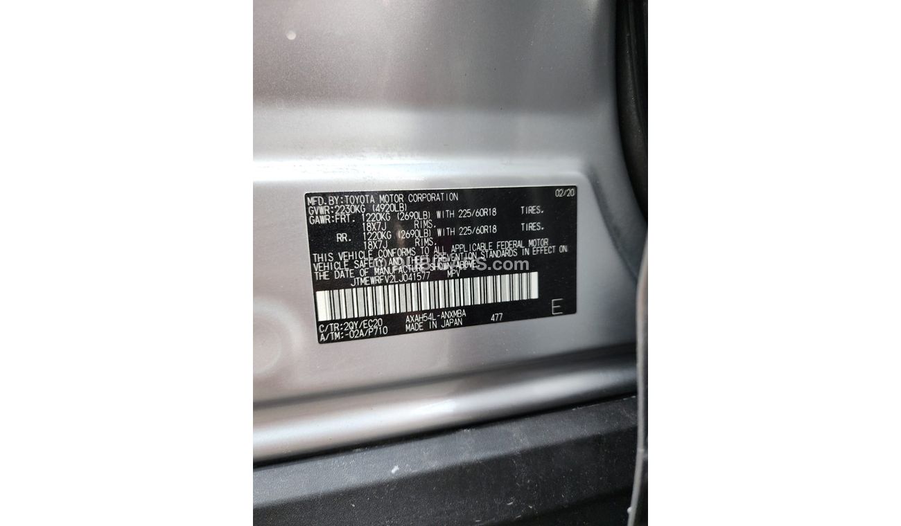 Toyota RAV4 TOYOTA RAV4 XSE HYBRID 2020 MODEL FULL OPTION