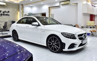 Mercedes Benz C200 . EXCELLENT DEAL for our Mercedes Benz C200 ( 2019 Model ) in White Color GCC Specs