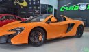 مكلارين 650S McLAREN 650S SPIDER 2015 GCC IN BEUATIFUL SHAPE FOR 435K AED