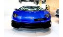 Lamborghini Aventador Sport Coupe 6.5L V12 2014 - 1 of 100 Lamborghini, 50th Anniversary Edition / Only 2400KM Mileage