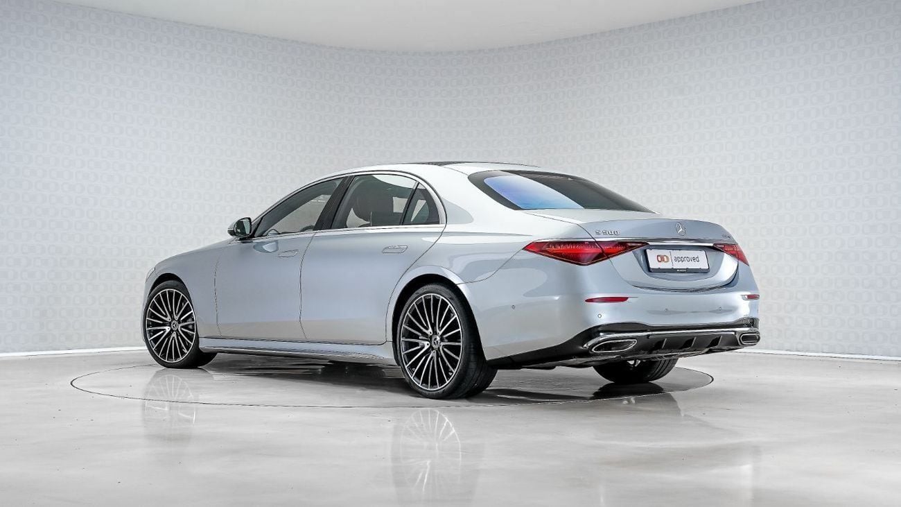 مرسيدس بنز S 500 S 500 AMG Line | AED  6,195 PM | Rear Seat Ent, Warranty 2028, Low KM | Ramadan Offer | GCC