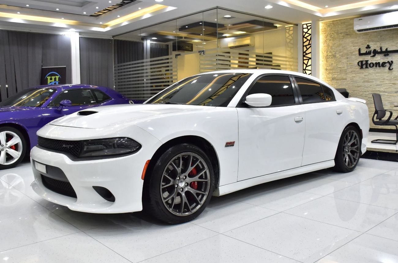 Dodge Charger SRT8 EXCELLENT DEAL for our Dodge Charger SRT ( 2015 Model ) in White Color GCC Specs