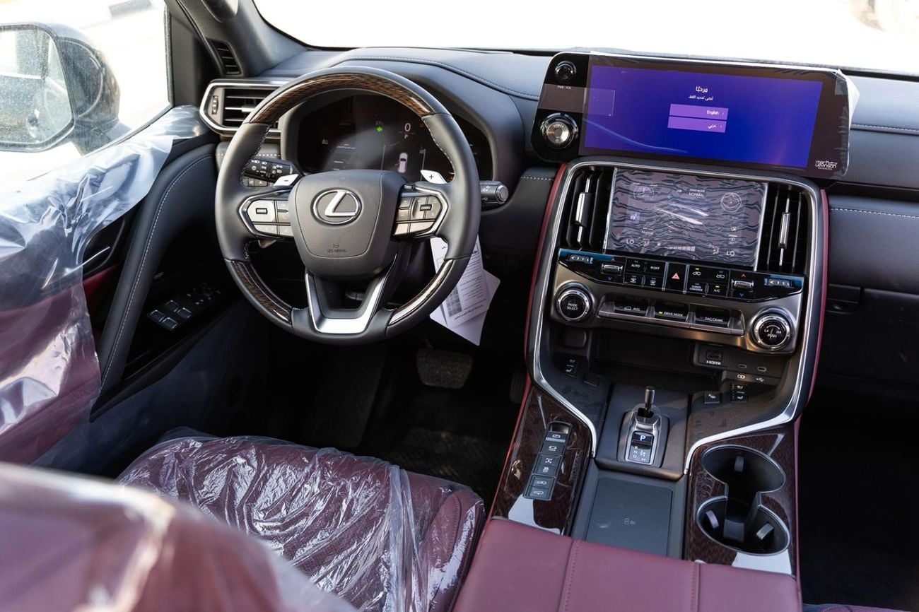 Lexus LX 700h 2026 LEXUS LX700h 3.5L TURBOSPORT HYBRID BLACK / MAROON