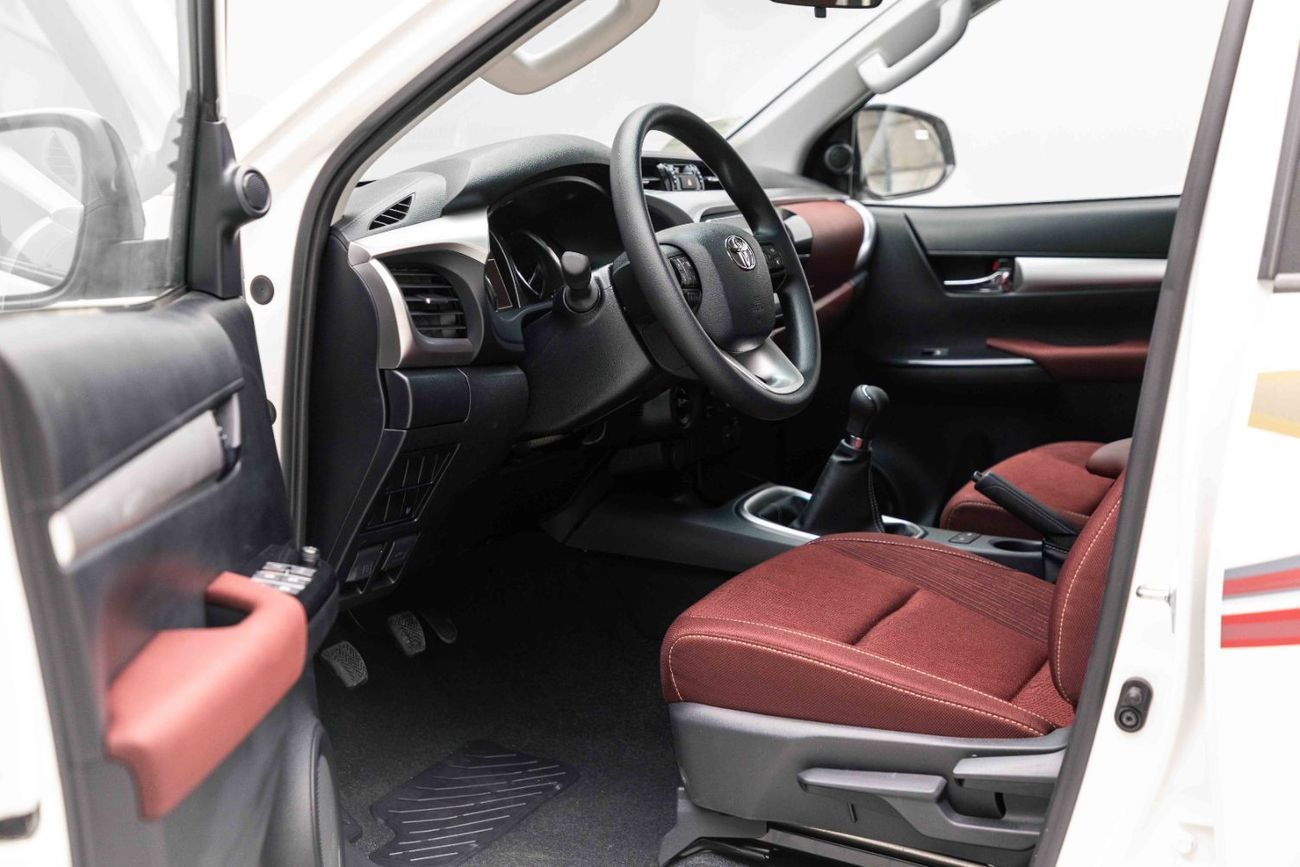 Toyota Hilux Double Cab 2.7L - Manual - Super White Inside Red | Export Only