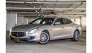 مازيراتي كواتروبورتي Maserati Quattroporte Q4 2016 GCC under Warranty with Zero Down-Payment.