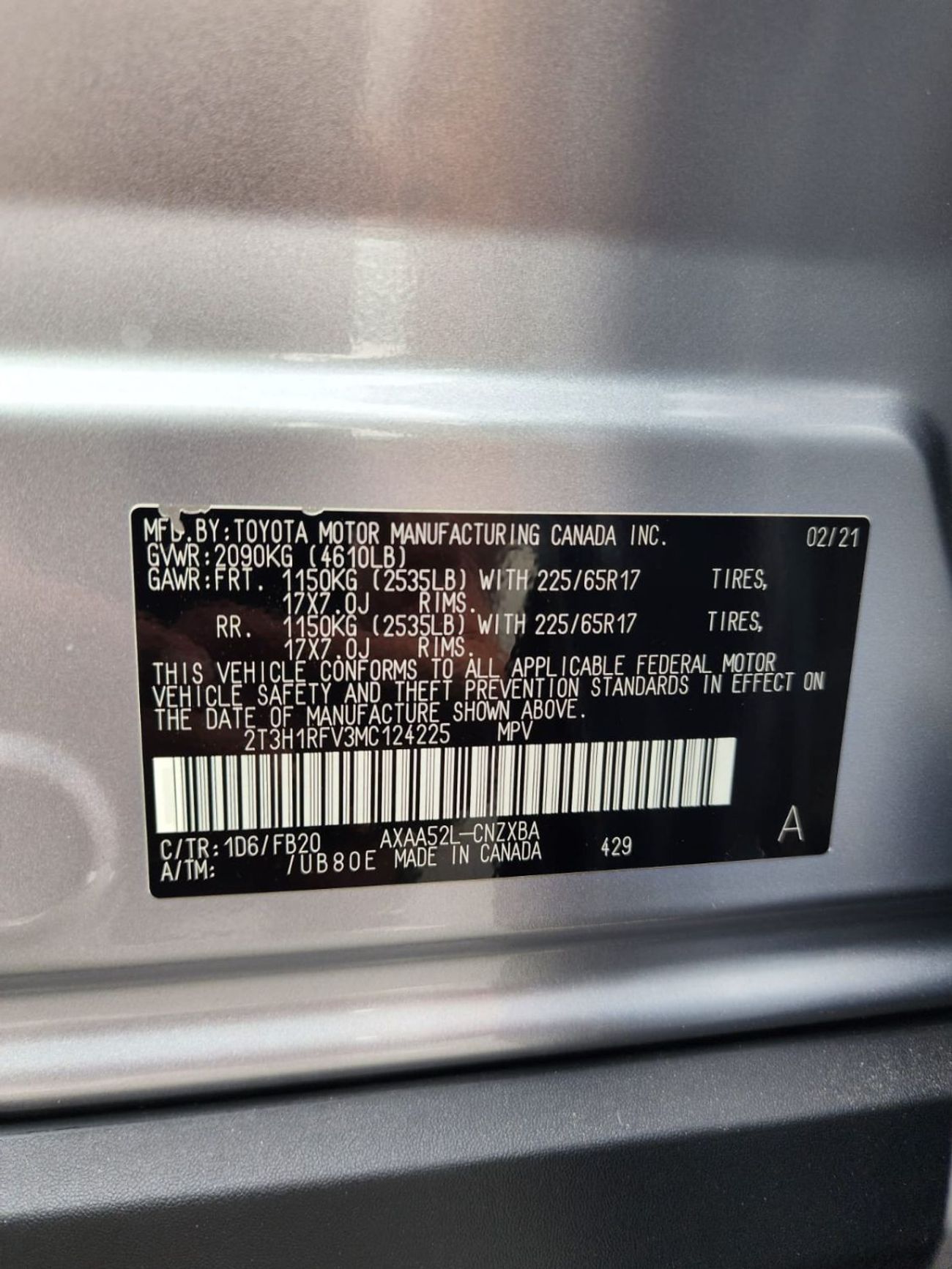 Toyota RAV4 TOYOTA RAV4 LE 2021 UAE OR EXPORT