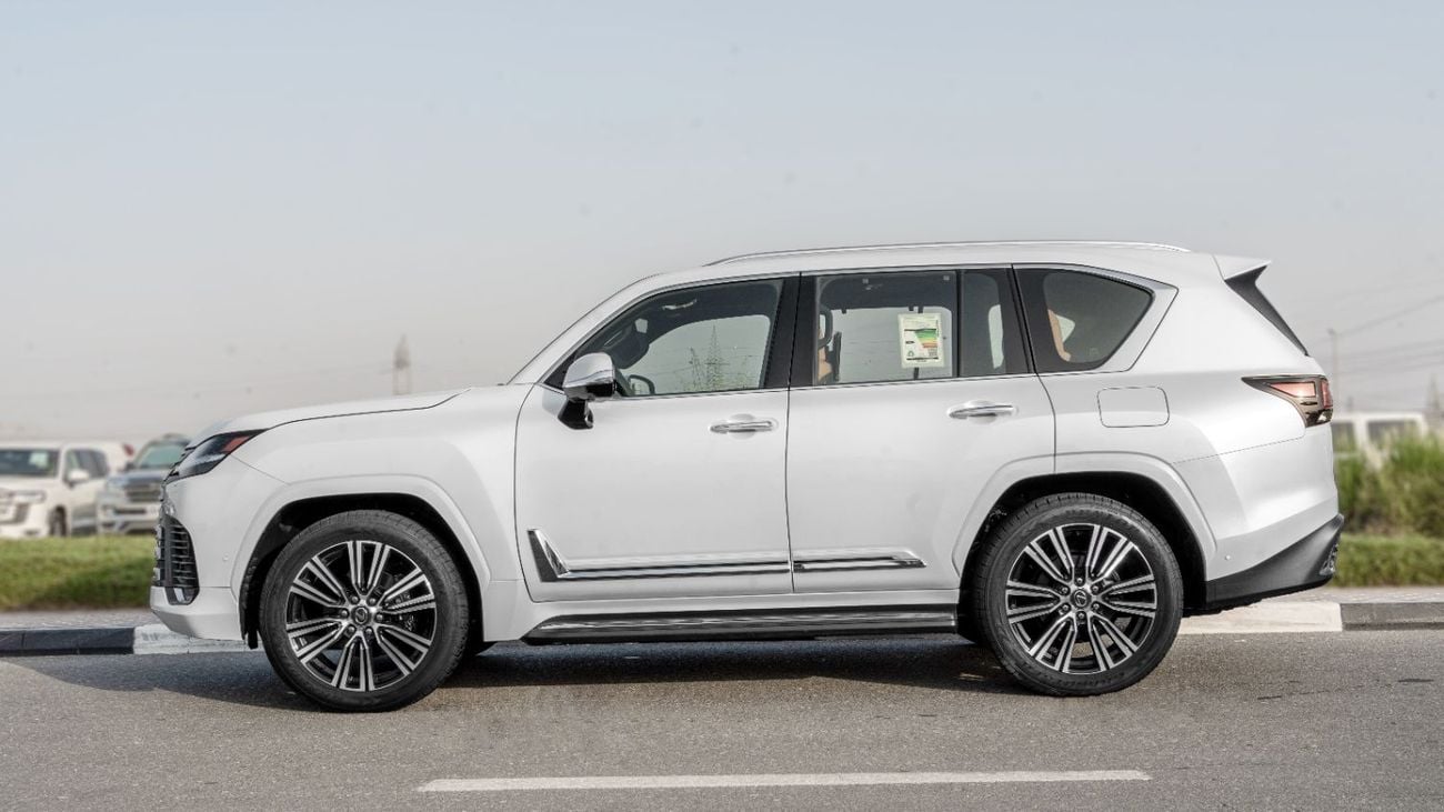 لكزس LX 700h 2026 Lexus LX700h Signature 3.5L AT Hybrid With Auto Parking (White-Tan)