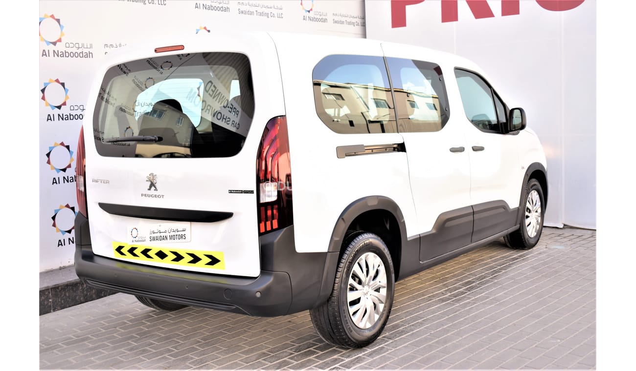 بيجو بارتنر RIFTER 1.6L MT 7STR DSL 2022 GCC WARRANTY UP 2026 OR 200K KM