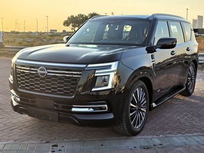 نيسان باترول Nissan Patrol LE Platinum City 3.5l Twin turbo petrol A/T 4WD SUV Black Color Inside Tan GCC 2026 Mo