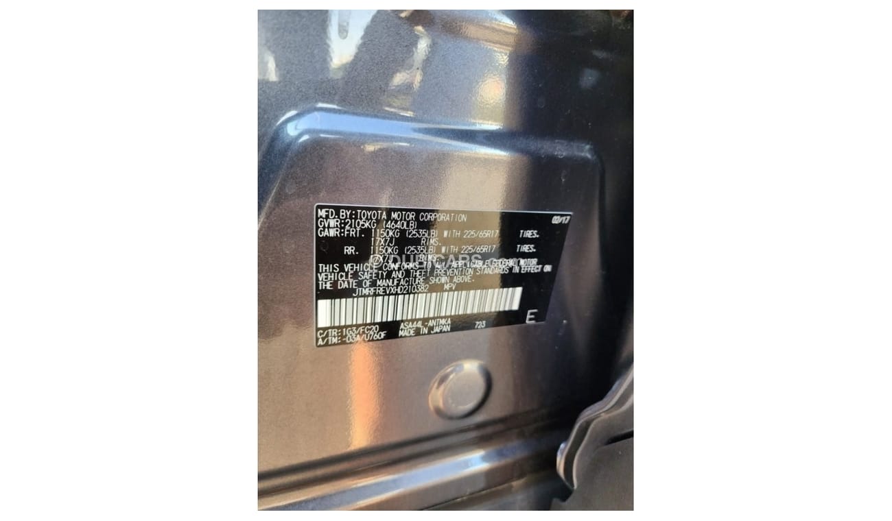 Toyota RAV4 TOYOTA RAV4 XLE FULL OPTION 2017 MODEL