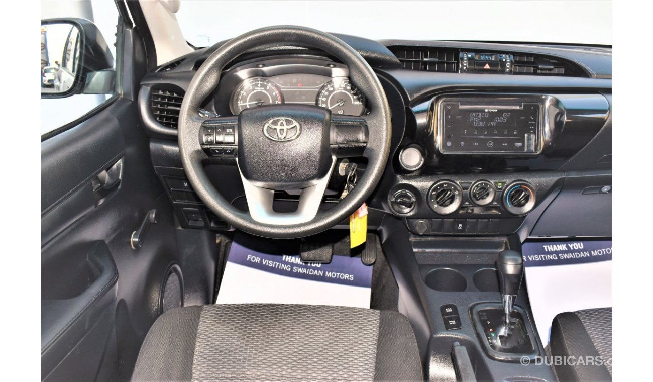 Toyota Hilux AED 1762 PM | 2.7L 4WD GCC WARRANTY