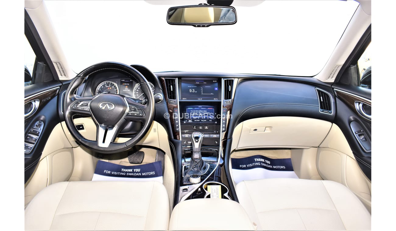Infiniti Q50 AED 2154 PM | 3.0L LUXURY V6 GCC WARRANTY