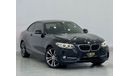 BMW 220i 2016 BMW 220i Sport Coupe ,BMW Service History, Warranty, GCC Specs
