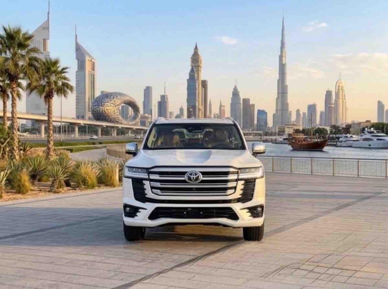 تويوتا لاند كروزر VX -V 2026 SOFTDOORS RADAR MODELISTA BODY KIT WHITE BIEGE