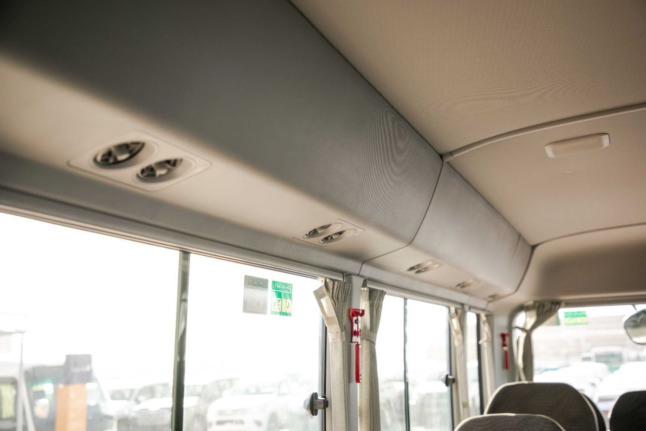 Toyota Coaster 2.7L (23-Seater) - White Inside Grey | Export Only