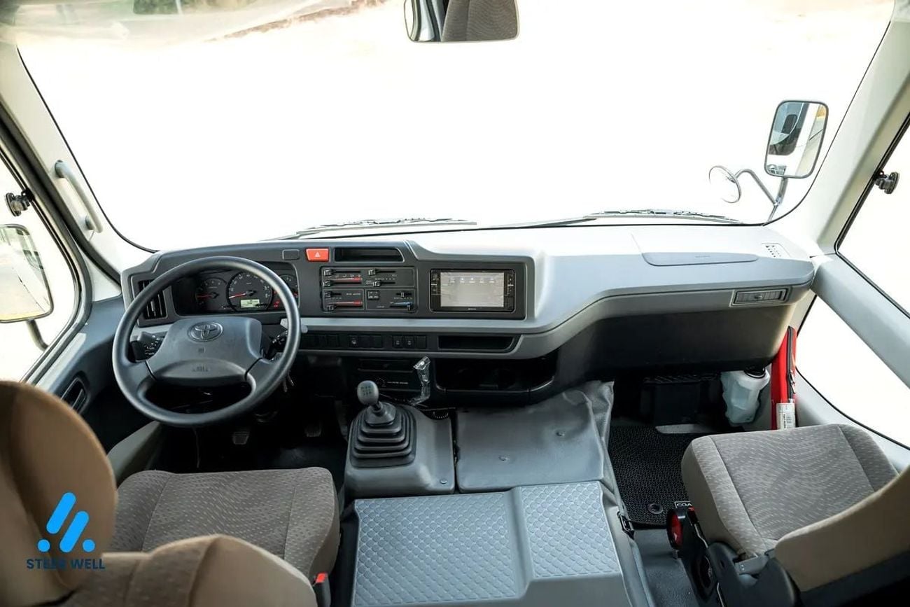 Toyota Coaster BUS 2025 | 23-Seater Bus 4.0L Diesel RWD GCC Specs Full Option White | Contact Now