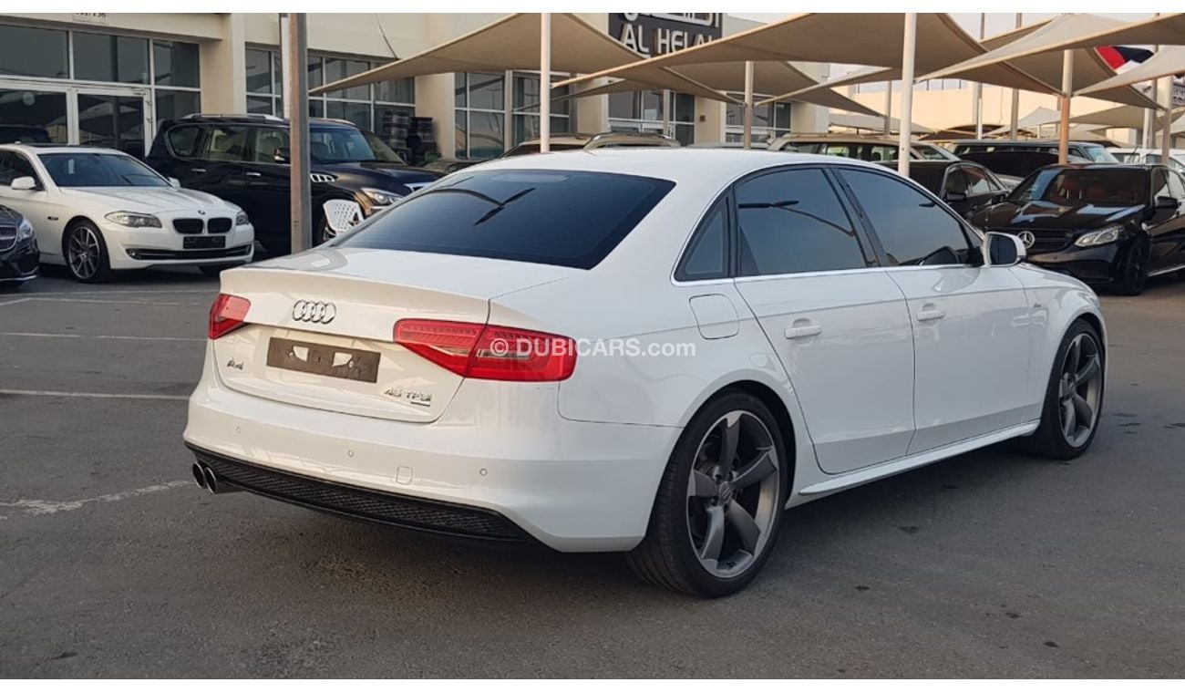 أودي A4 S-line موديل 2015 خليجي فل مواصفات حاله ممتازه من الداخل والخارج كراسي جلد ومثبت سرعه وتحكم كهربي كا