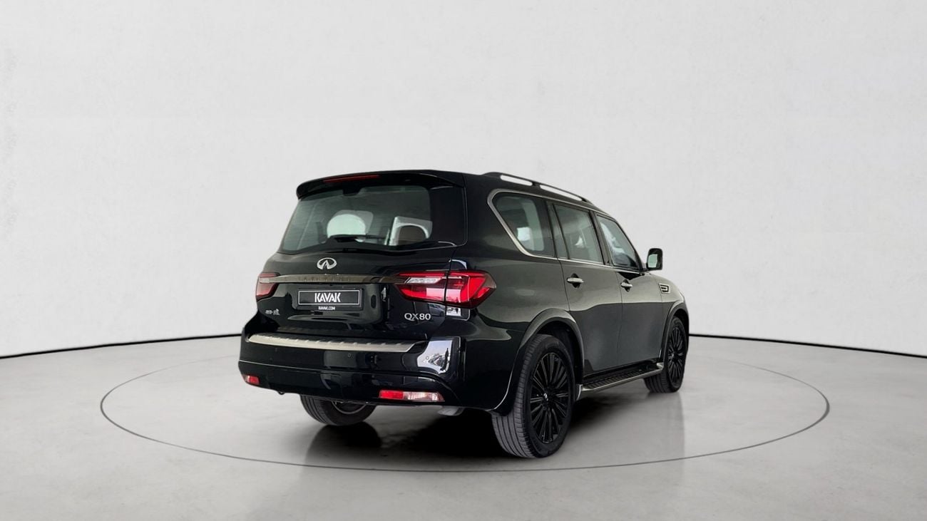 إنفينيتي QX80 5.6 SENSORY PRO AT 4WD 8 SEATS BLACK EDT | شامل الضمان | 0 ﺪﻔﻋﺓ ﺃﻮﻟﻯ