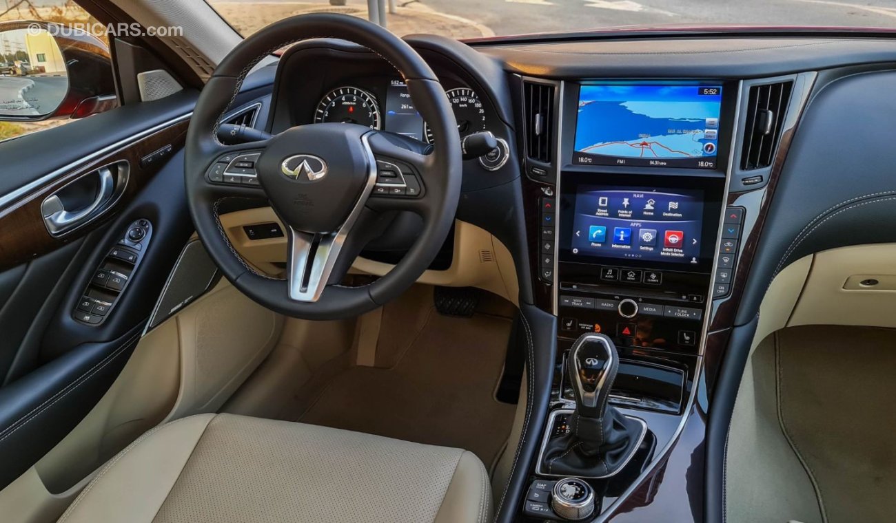 إنفينيتي Q50 3.0L Turbo V6 2019 0Kms GCC Full Option