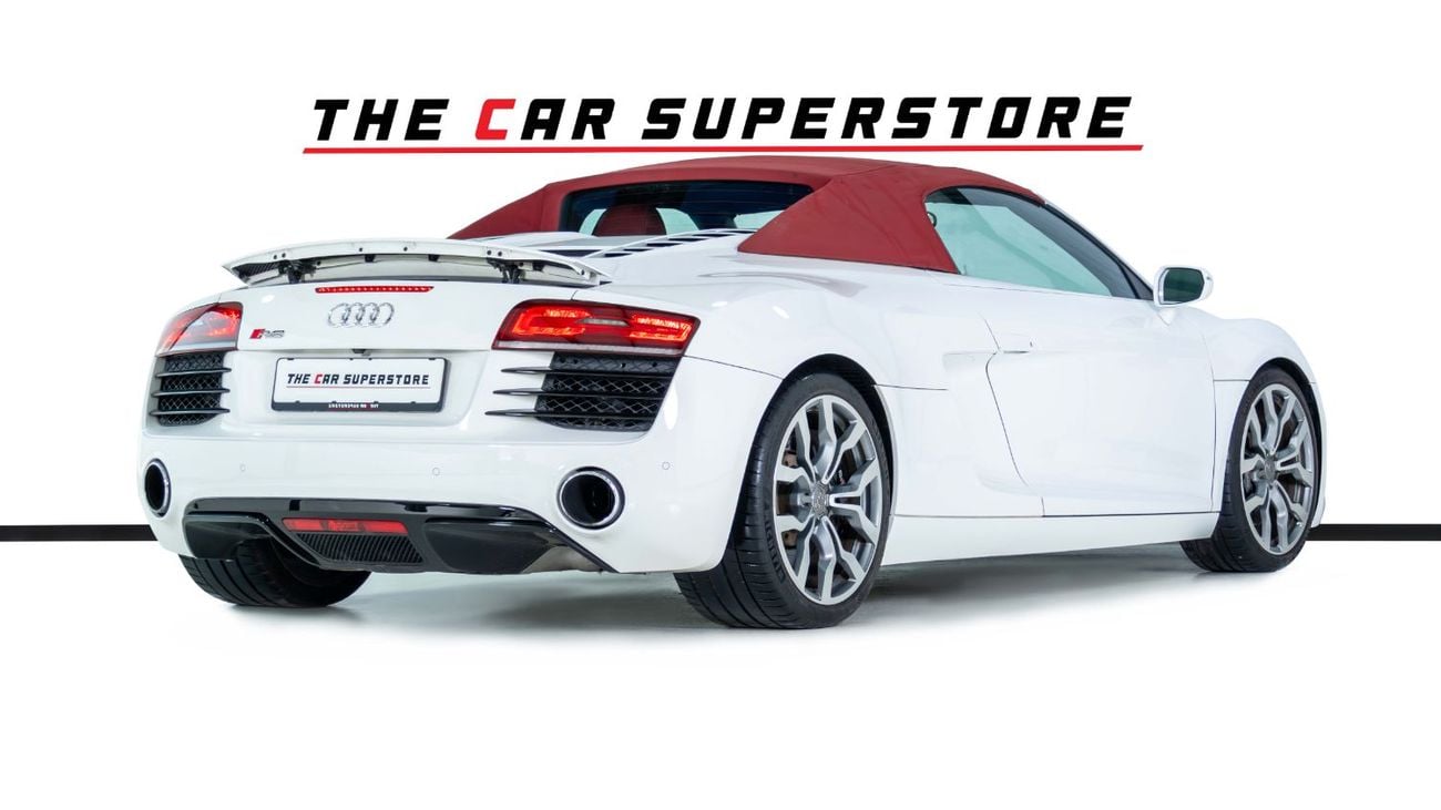 Audi R8 Spyder FSI 4.2L (430 HP) GCC-V8 Naturally Aspirated-Red Interior-Bang Olufsen Sound System