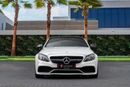 مرسيدس بنز C 63 AMG Std | 3,721 P.M  | 0% Downpayment | Well Maintained!