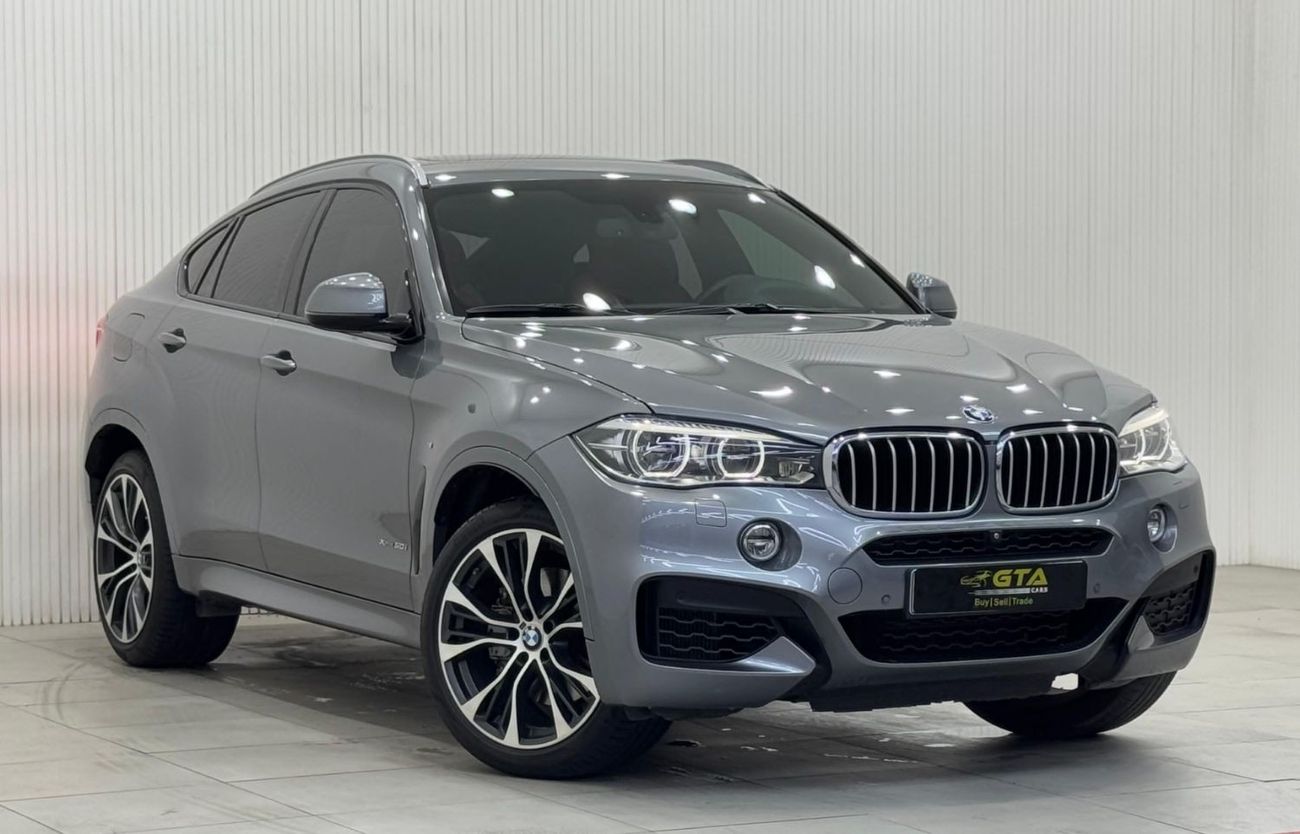 بي أم دبليو X6 50i M Sport 4.4L 2018 BMW X6 xDrive50i M-Kit, Warranty, Full BMW Service History, Low Kms, GCC