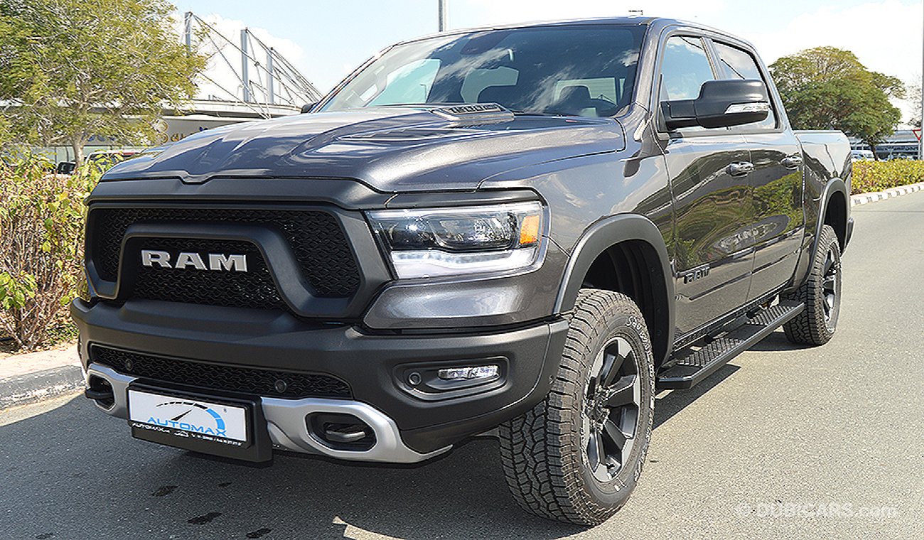 رام 1500 2019, Rebel 1500 4X4, 5.7L V8 HEMI, GCC, 0km with 3 Years or 100,000km Warranty